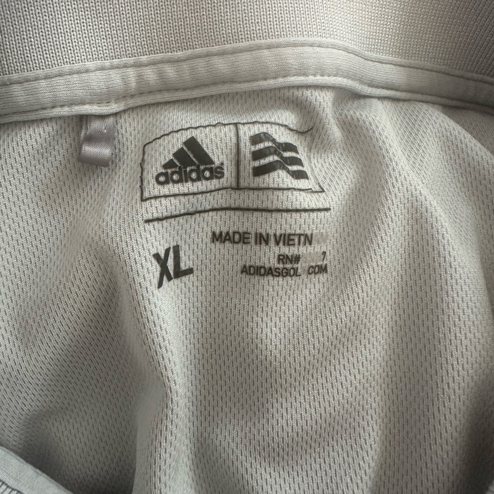 Men’s used size XL Adidas golf grey polo shirt - Picture 2 of 3